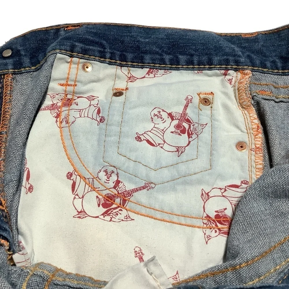 TRUE RELIGION WORLD TOUR Vintage Bobby Straight Jeans - Size‎ 36x33